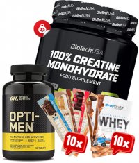 PROMO STACK BIOTECH USA CREATINE + WHEY + OPTI MEN